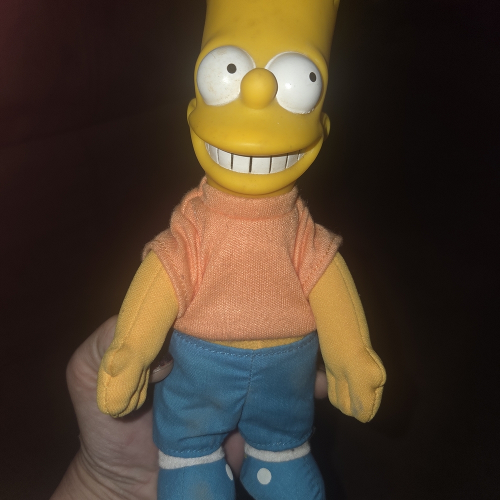 Bart Simpson Plush Toy - Orange and Blue